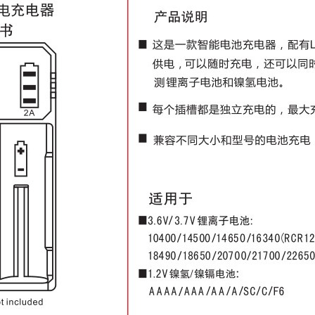 21700 26650 18650 鎳氫AA 電池充電器 雙槽USB充電器2A快充-細節圖6