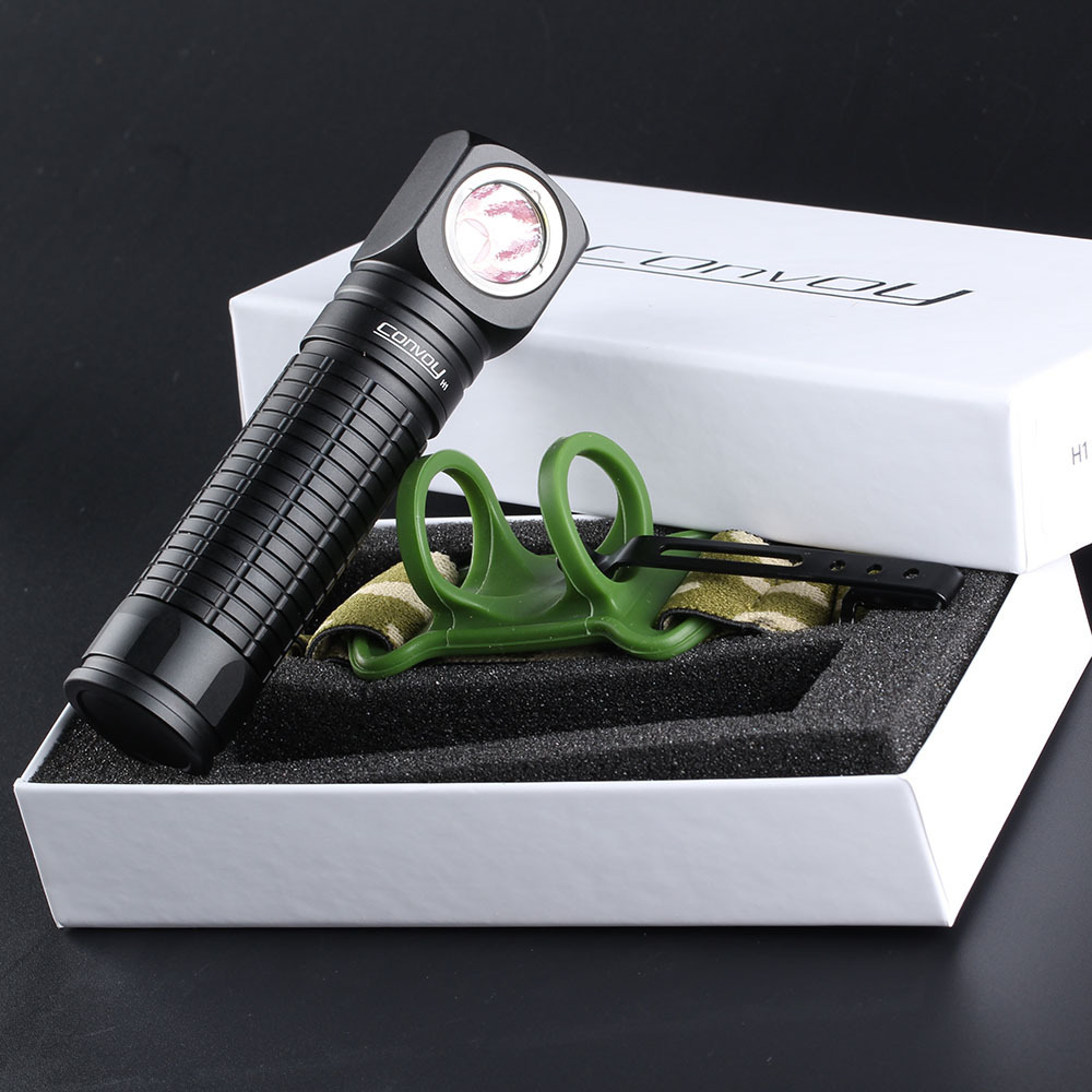 Convoy H1手電筒 ,內置CREE XML2 ,四檔照明，L燈，頭燈 胸前燈(18650*1)-細節圖5