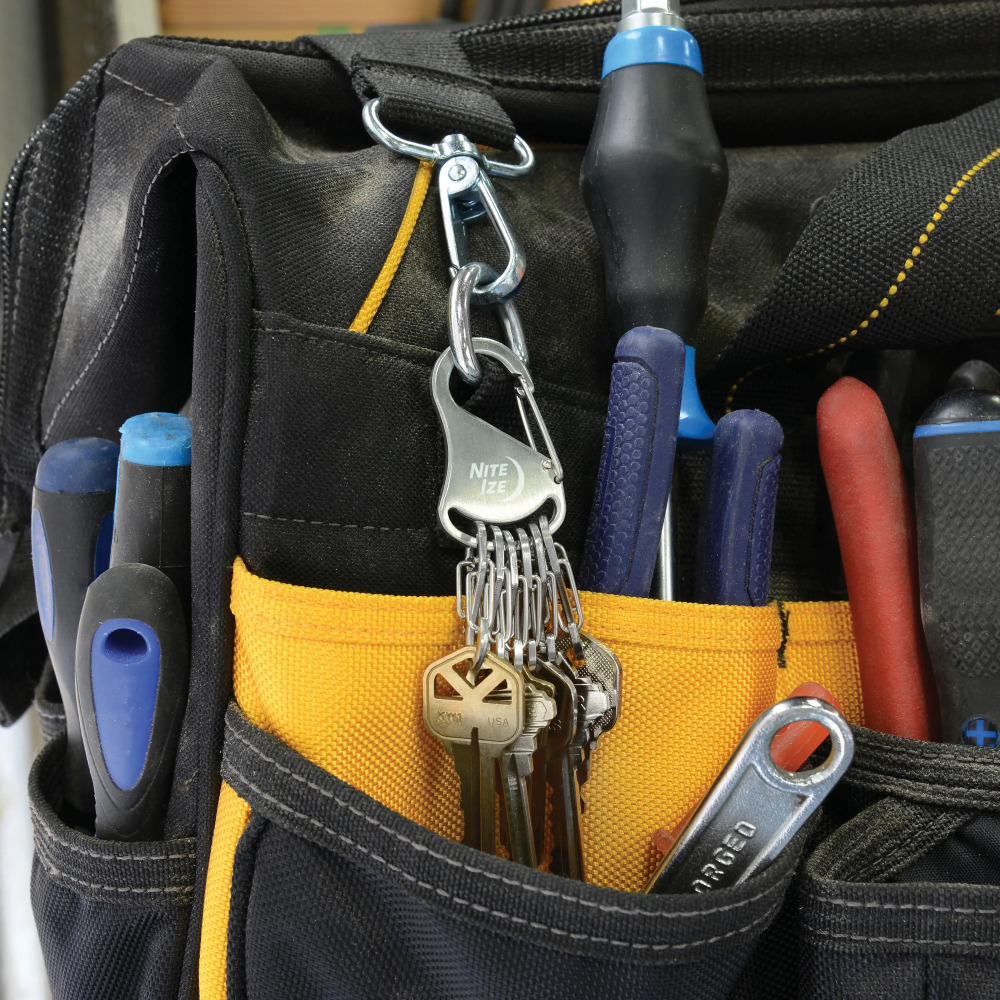 NITEIZE 奈愛 凱琳+鎖匙扣 (帶六個#0 8字扣) KeyRack Steel (nite ize) KRS-細節圖4