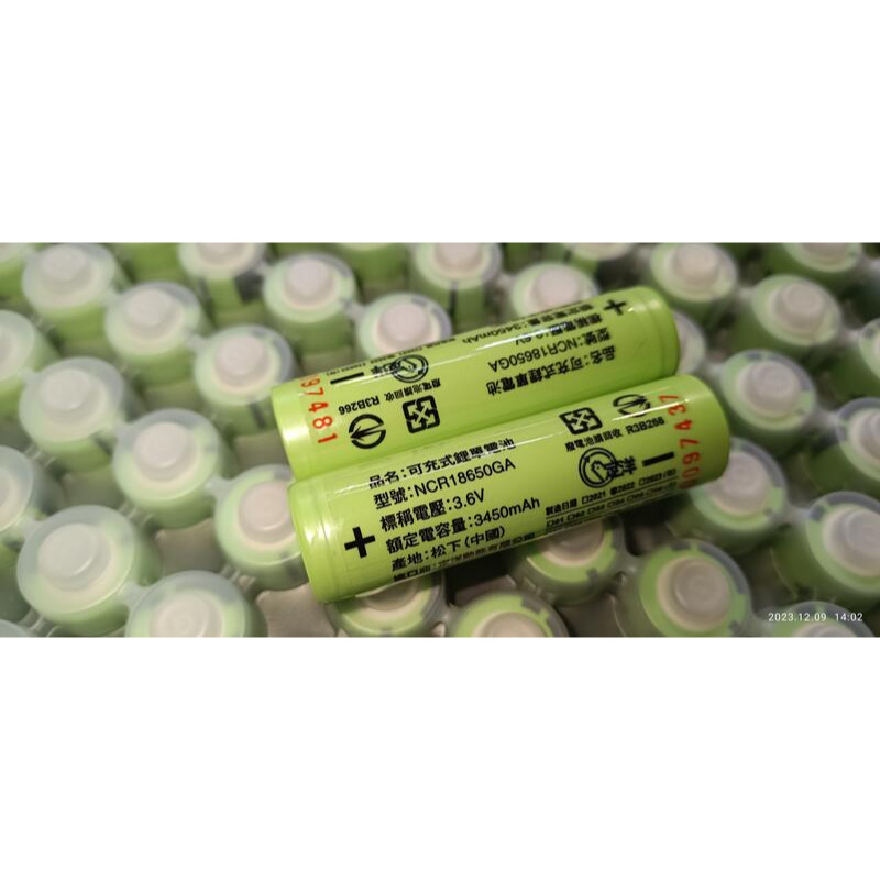 松下 NCR 18650GA 3450mAh 動力電池 充電電池 頭燈電池 18650 鋰電池-細節圖2