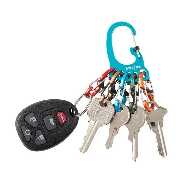 NITE IZE 大腳 BIGFOOT LOCKER® KEYRACK™ 彩色金屬鑰匙扣 (klkbfa)-細節圖3