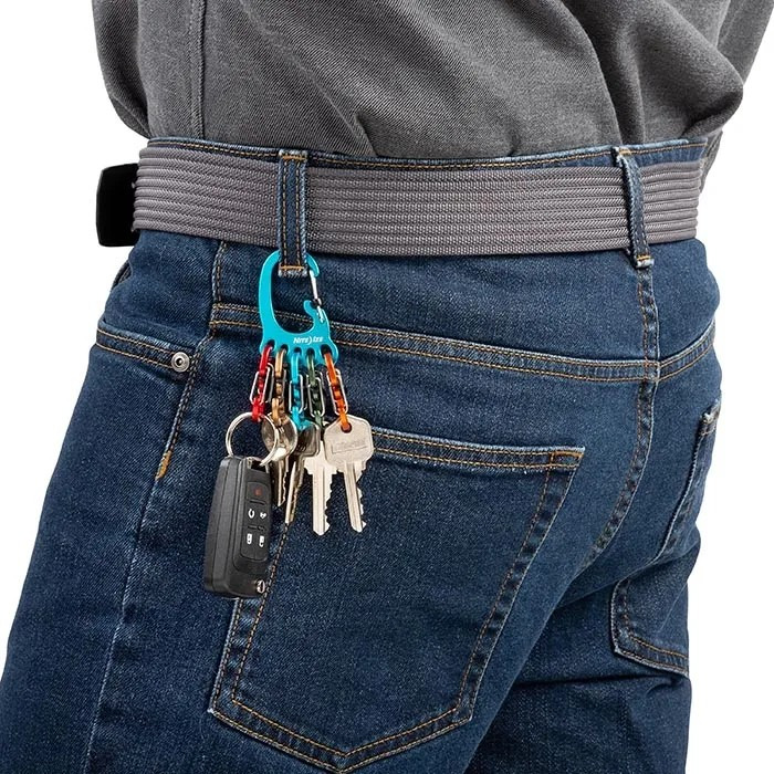 NITE IZE 大腳 BIGFOOT LOCKER® KEYRACK™ 彩色金屬鑰匙扣 (klkbfa)-細節圖5