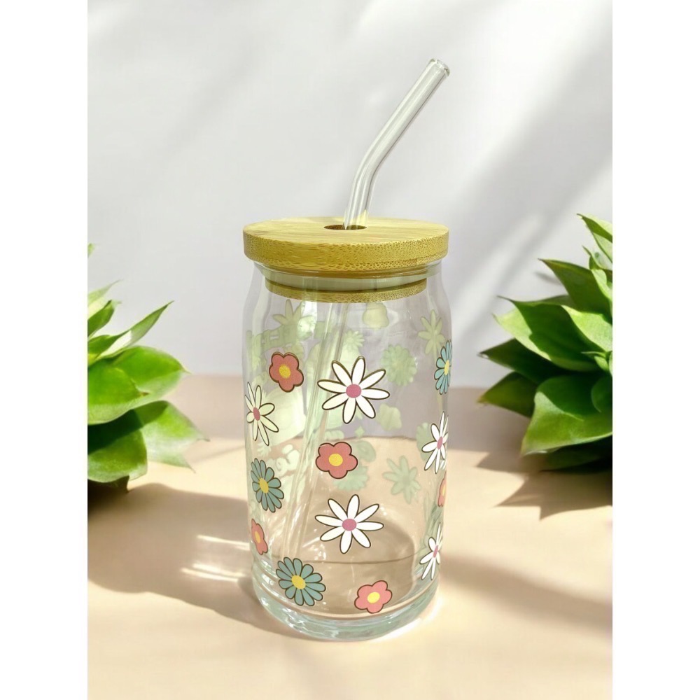 易開罐造型玻璃杯470ml 水杯 雞尾酒派對 家庭聚會 招待客人 吸睛的杯子 ( 附竹蓋、吸管)-細節圖2