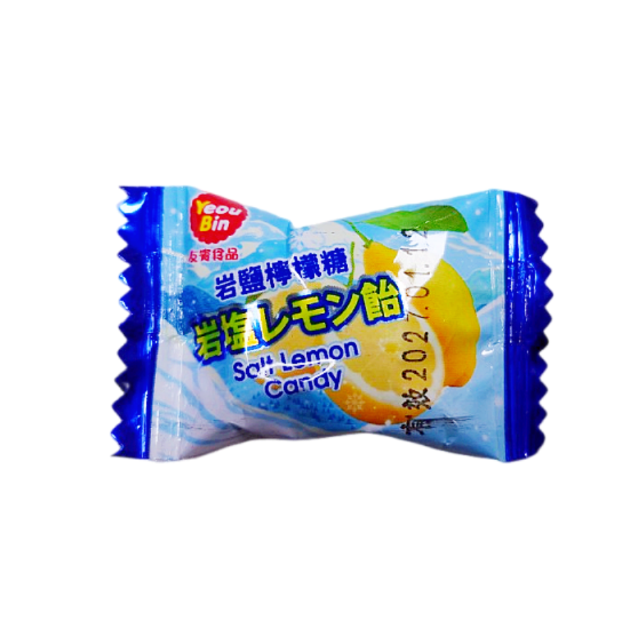 友賓岩鹽檸檬糖 600g 約105顆 岩鹽糖 檸檬糖-細節圖2