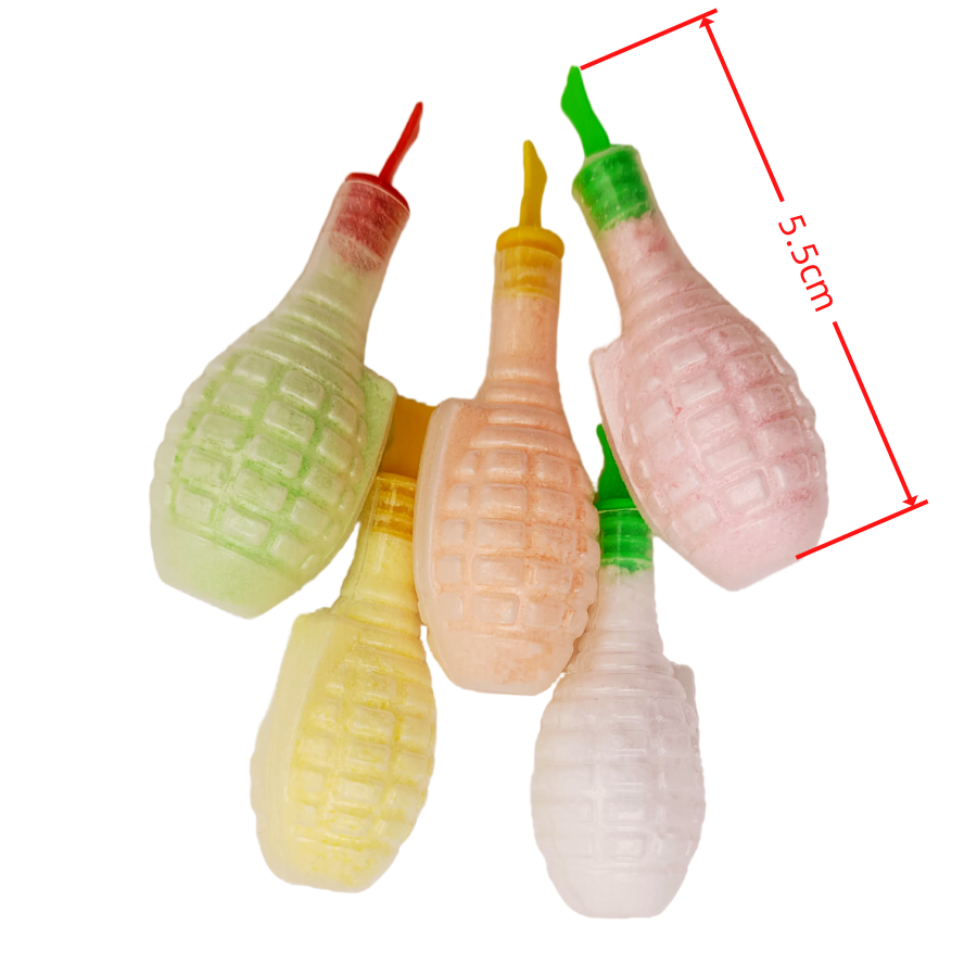 酸糖果粉一桶240顆 手榴彈造型糖粉 糖果 糖粉 玩具+糖果-細節圖3
