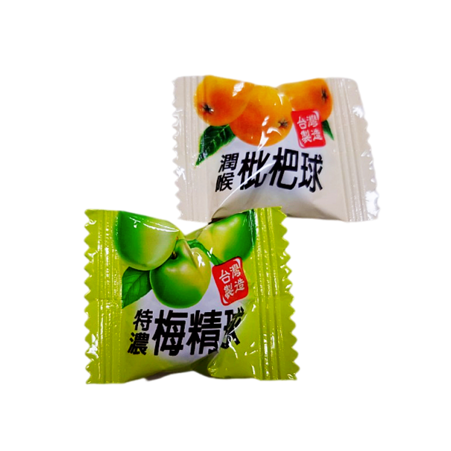 梅精球300公克 枇杷球300公克 特濃梅精球 潤喉枇杷球 枇杷糖 梅子糖-細節圖2