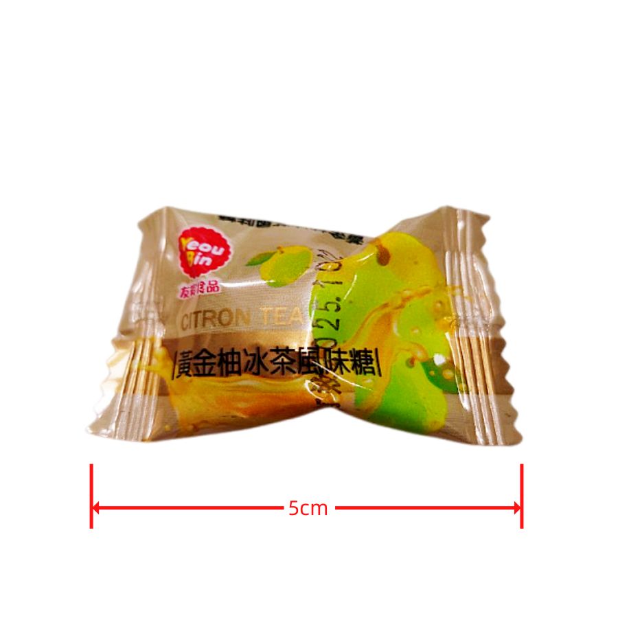 黃金柚冰茶風味糖 黃金柚冰茶糖 硬糖 黃金柚 冰茶 風味糖 600g-細節圖3