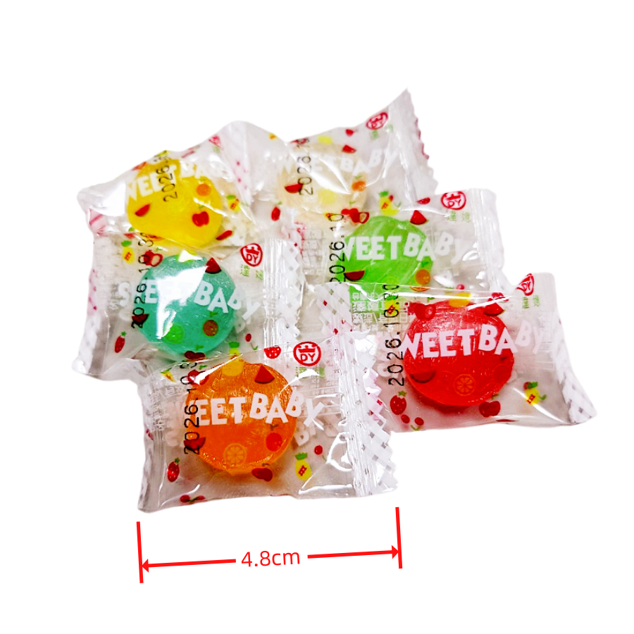 夢幻水果糖 七彩水果糖 可愛包裝 透明感水果糖 綜合水果 600g-細節圖2