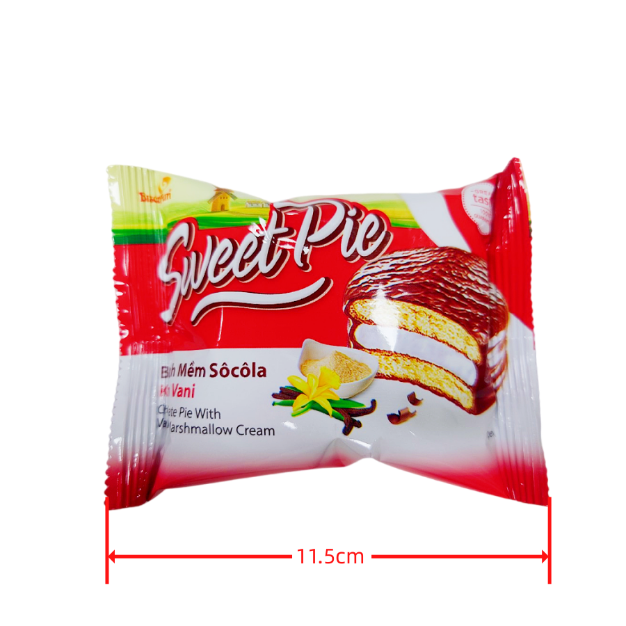 Biscafun戀愛滋味巧克力派440G 棉花糖巧克力派 甜蜜滋味巧克力派20入-細節圖3