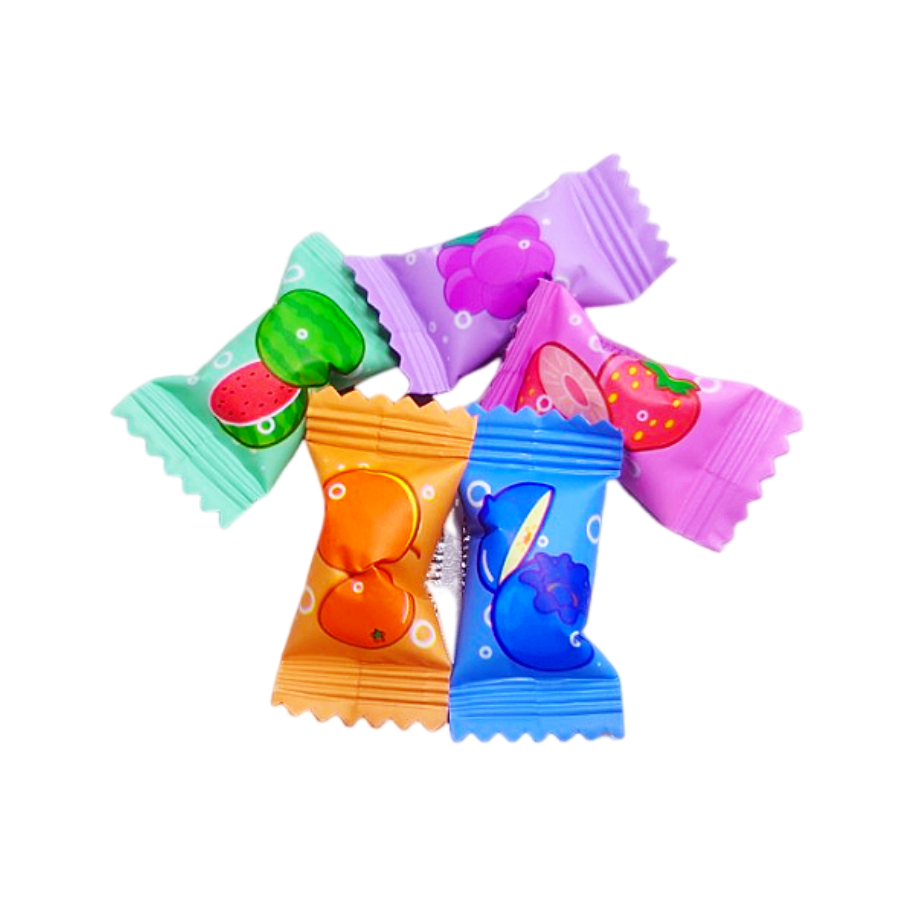 無糖汽泡糖 水果口味 糖果 水果糖 西瓜 葡萄 白桃 草莓 藍莓 香橙-細節圖2