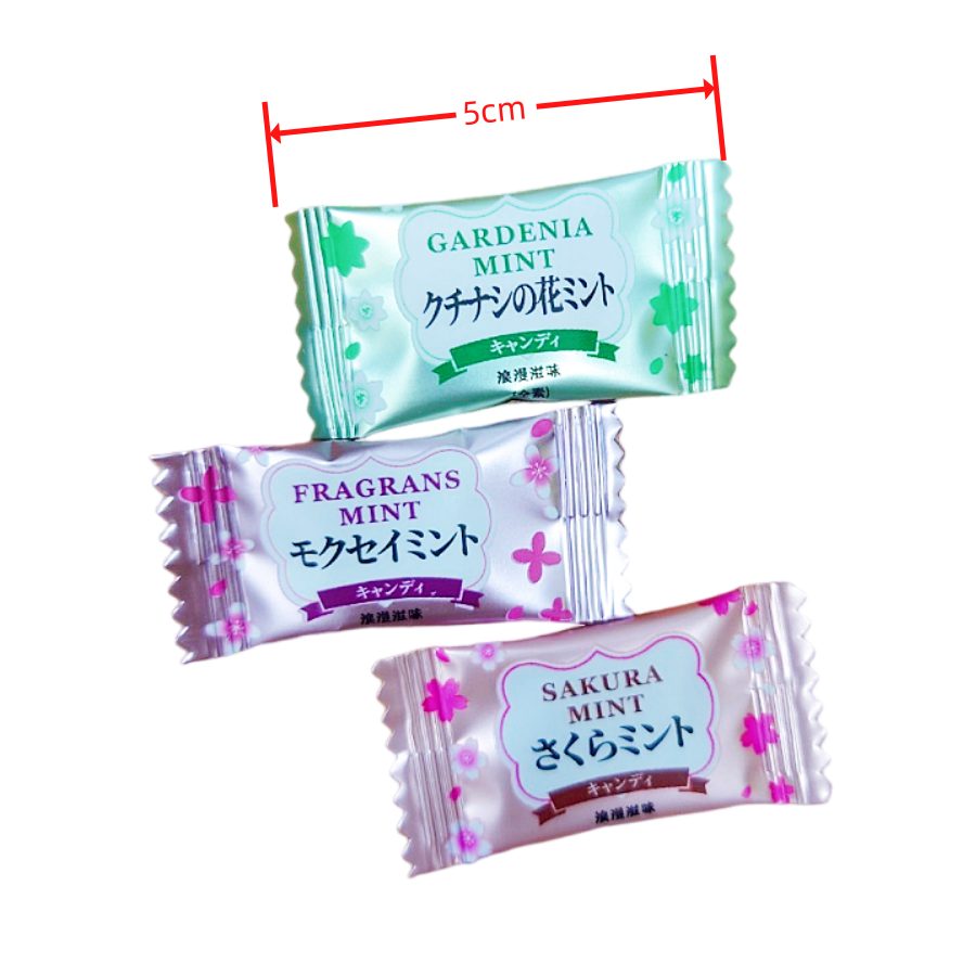 花香涼糖500公克 櫻花薄荷風味糖 桂花薄荷風味糖 梔子花薄荷風味糖 浪漫風味 無糖涼糖 清涼解渴-細節圖2
