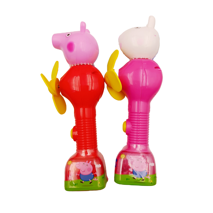卡通造型風扇 汪汪隊 佩佩豬 大耳狗 美樂蒂 酷洛米 hello kitty 軟風扇 安全 兒童玩具 夏天必備-規格圖1