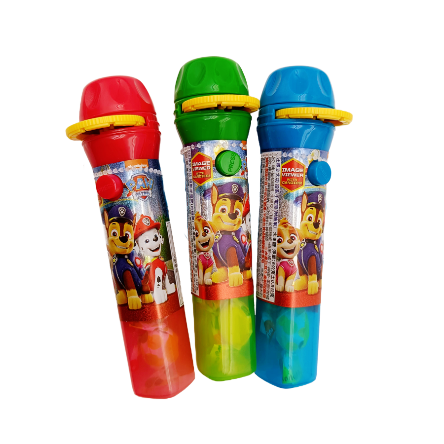 投影手電筒 汪汪隊 kitty 佩佩豬 兒童玩具 附糖果 節日禮品推薦 創意小禮物 照明+糖果組合 兒童投影燈-規格圖1