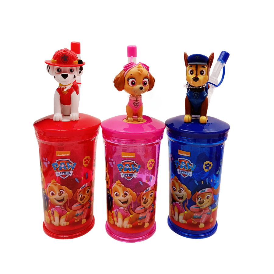 兒童卡通水杯 吸管杯 佩佩豬 汪汪隊 HELLO KITTY 三麗鷗 吸管杯 水杯-規格圖1