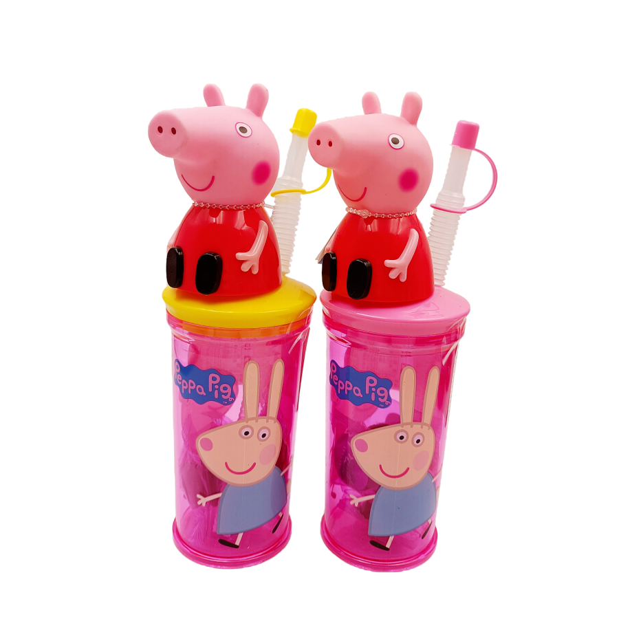 兒童卡通水杯 吸管杯 佩佩豬 汪汪隊 HELLO KITTY 三麗鷗 吸管杯 水杯-規格圖1