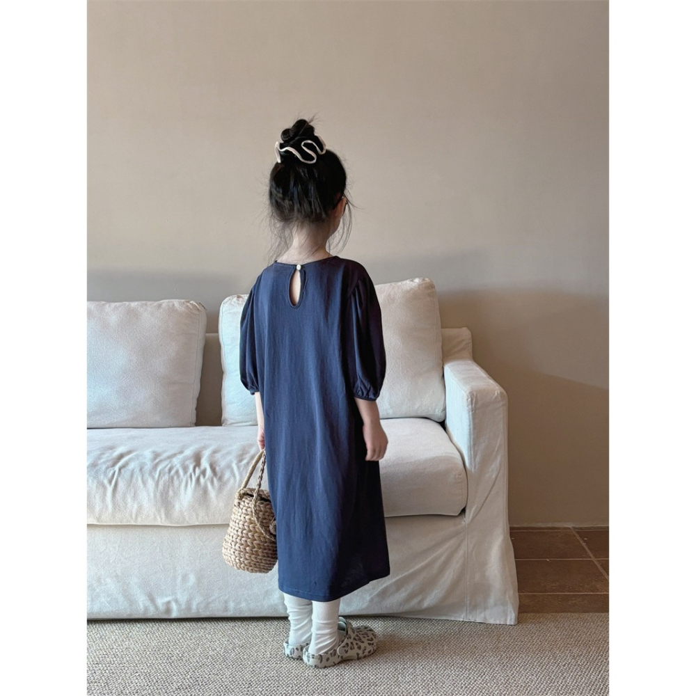 無尾熊泡泡袖長洋裝-細節圖6