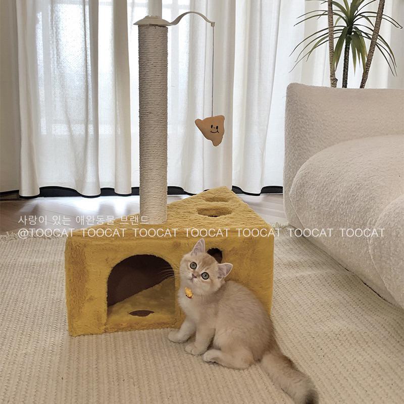 ｜𝕎𝕚𝕟𝕟𝕚𝕖溫妮｜台灣出貨 起司貓跳台🧀️起司貓爬架 起司造型貓跳台 起司貓抓板 貓咪舒壓-細節圖3