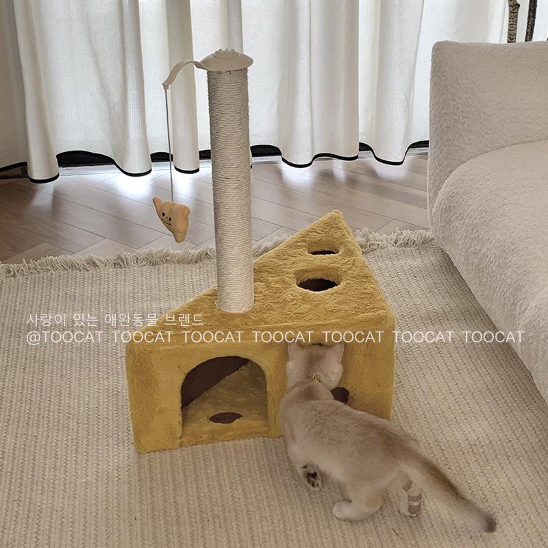 ｜𝕎𝕚𝕟𝕟𝕚𝕖溫妮｜台灣出貨 起司貓跳台🧀️起司貓爬架 起司造型貓跳台 起司貓抓板 貓咪舒壓-細節圖4