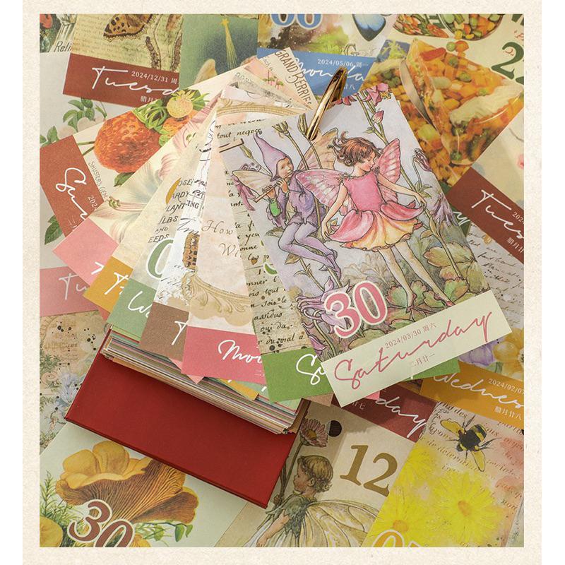 ｜𝕎𝕚𝕟𝕟𝕚𝕖溫妮｜2024年復古年曆 復古日曆 桌面佈置 單向日曆 牆面佈置-細節圖7