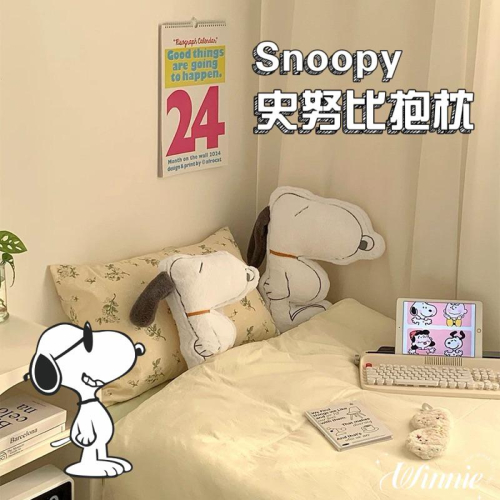 ｜𝕎𝕚𝕟𝕟𝕚𝕖溫妮｜預購！ Snoopy史努比抱枕 史努比側面全身抱枕 可愛抱枕 卡通抱枕
