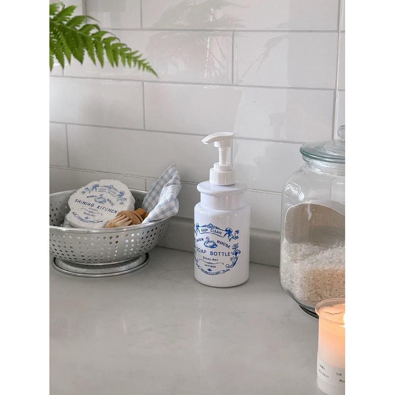 ｜𝕎𝕚𝕟𝕟𝕚𝕖溫妮｜預購 法式洗手液分裝瓶 按壓分裝瓶 貝殼膨脹菜瓜布 廚房浴室分裝瓶-細節圖6