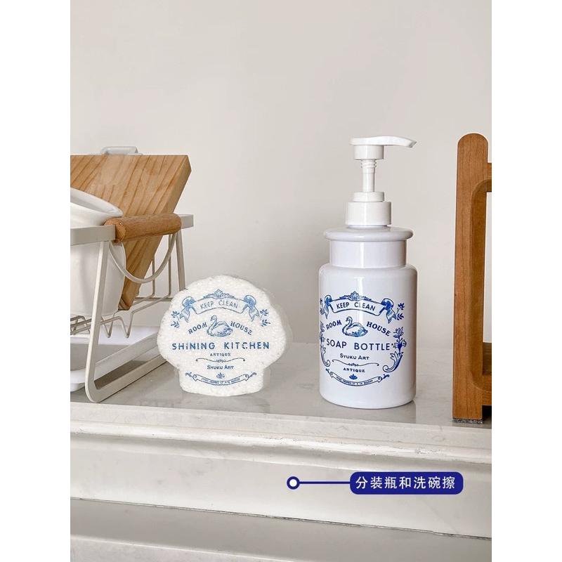 ｜𝕎𝕚𝕟𝕟𝕚𝕖溫妮｜預購 法式洗手液分裝瓶 按壓分裝瓶 貝殼膨脹菜瓜布 廚房浴室分裝瓶-細節圖7