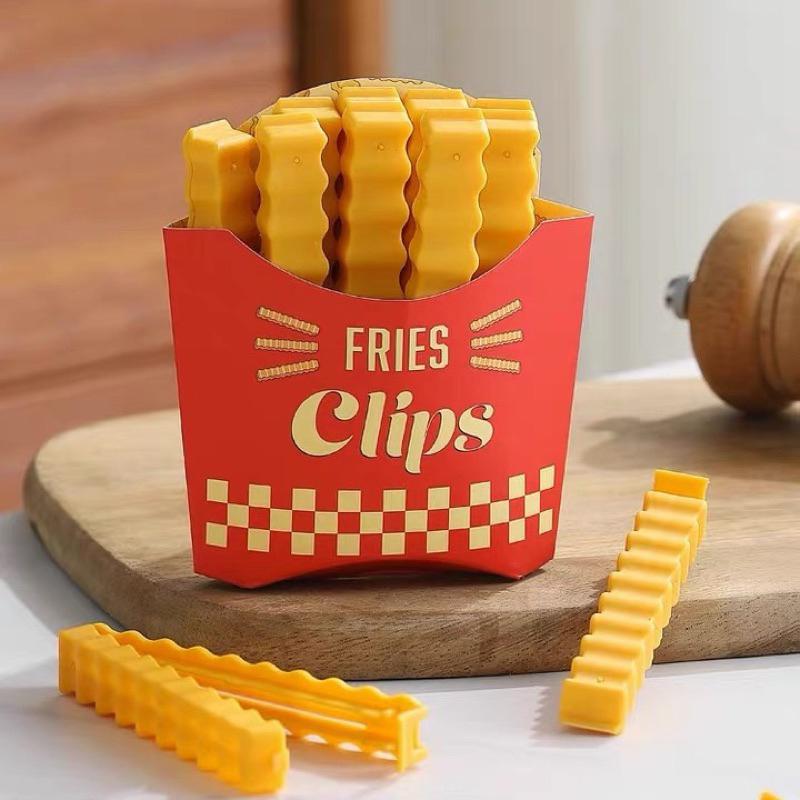 ｜𝕎𝕚𝕟𝕟𝕚𝕖溫妮｜台灣出貨 薯條食物密封夾🍟密封夾 封口夾 防潮濕密封夾 冰箱磁鐵裝飾 保鮮夾-細節圖2