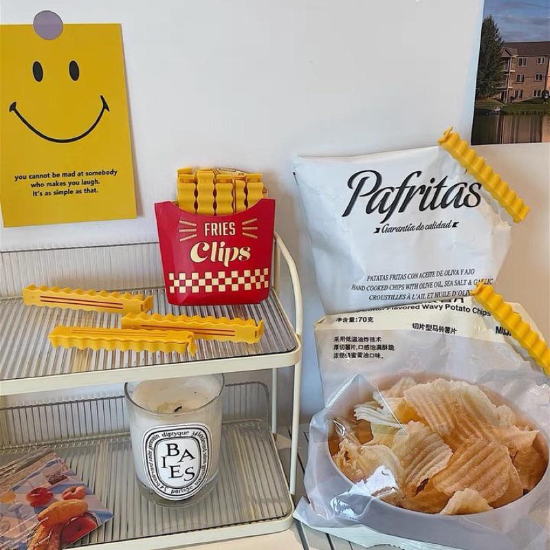 ｜𝕎𝕚𝕟𝕟𝕚𝕖溫妮｜台灣出貨 薯條食物密封夾🍟密封夾 封口夾 防潮濕密封夾 冰箱磁鐵裝飾 保鮮夾-細節圖5