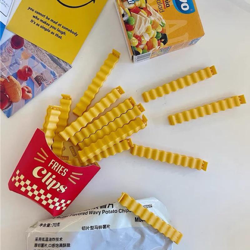 ｜𝕎𝕚𝕟𝕟𝕚𝕖溫妮｜台灣出貨 薯條食物密封夾🍟密封夾 封口夾 防潮濕密封夾 冰箱磁鐵裝飾 保鮮夾-細節圖6