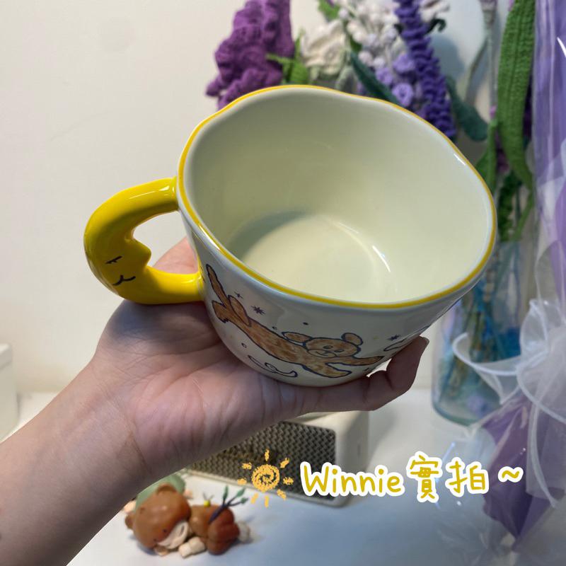 ｜𝕎𝕚𝕟𝕟𝕚𝕖溫妮｜現貨.ᐟ.ᐟ實拍.ᐟ.ᐟ 月亮手柄馬克杯🌙晚安好夢 可愛手繪馬克杯 卡通咖啡杯-細節圖5
