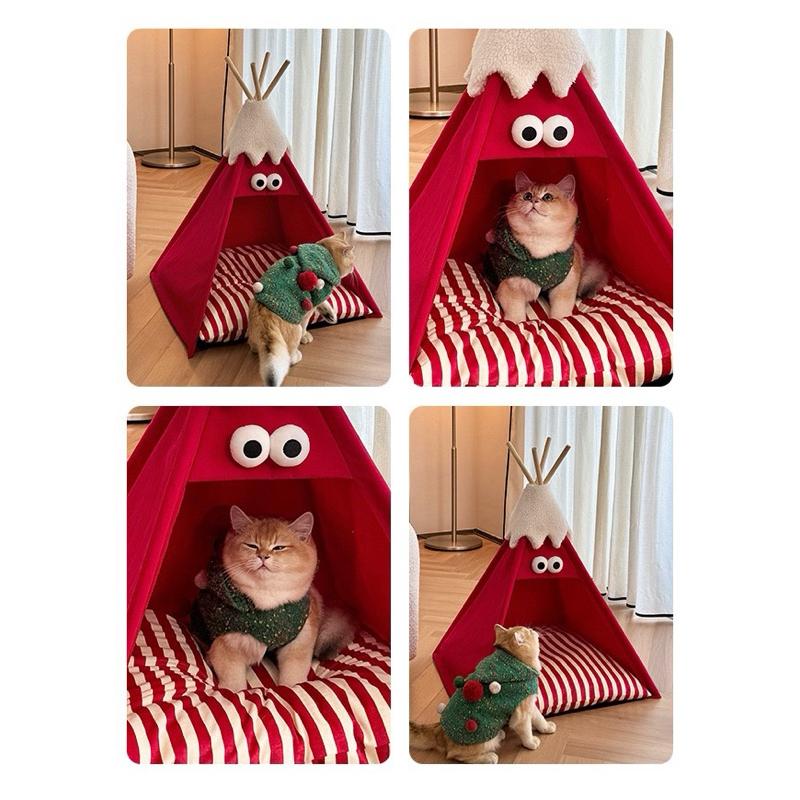 ｜𝕎𝕚𝕟𝕟𝕚𝕖溫妮｜現+預！新色上架 寵物帳篷窩🏕️大容量寵物造型窩 寵物露營 冬季保暖窩-細節圖3