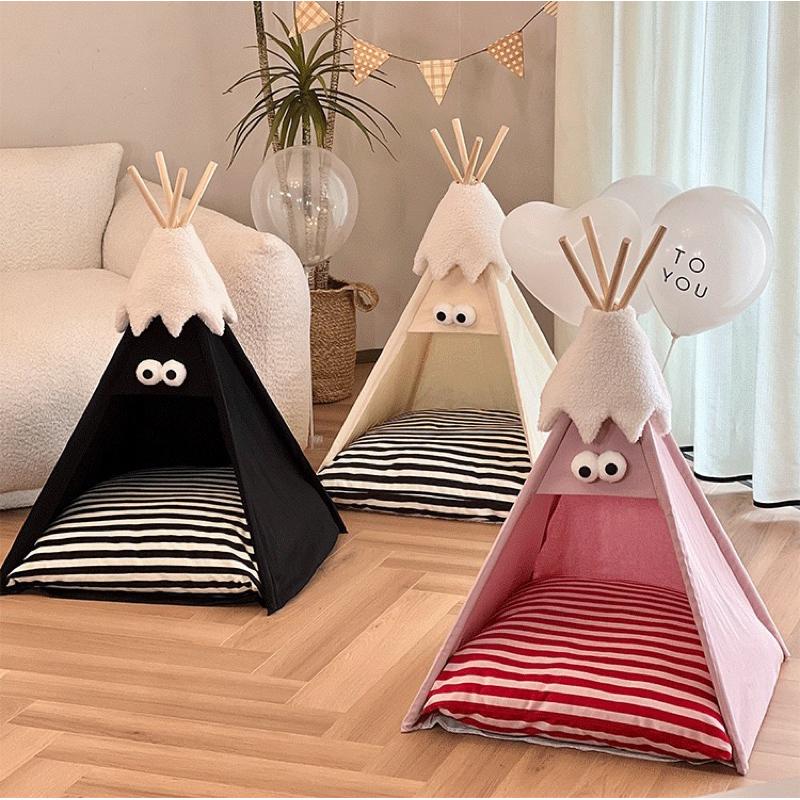 ｜𝕎𝕚𝕟𝕟𝕚𝕖溫妮｜現+預！新色上架 寵物帳篷窩🏕️大容量寵物造型窩 寵物露營 冬季保暖窩-細節圖4