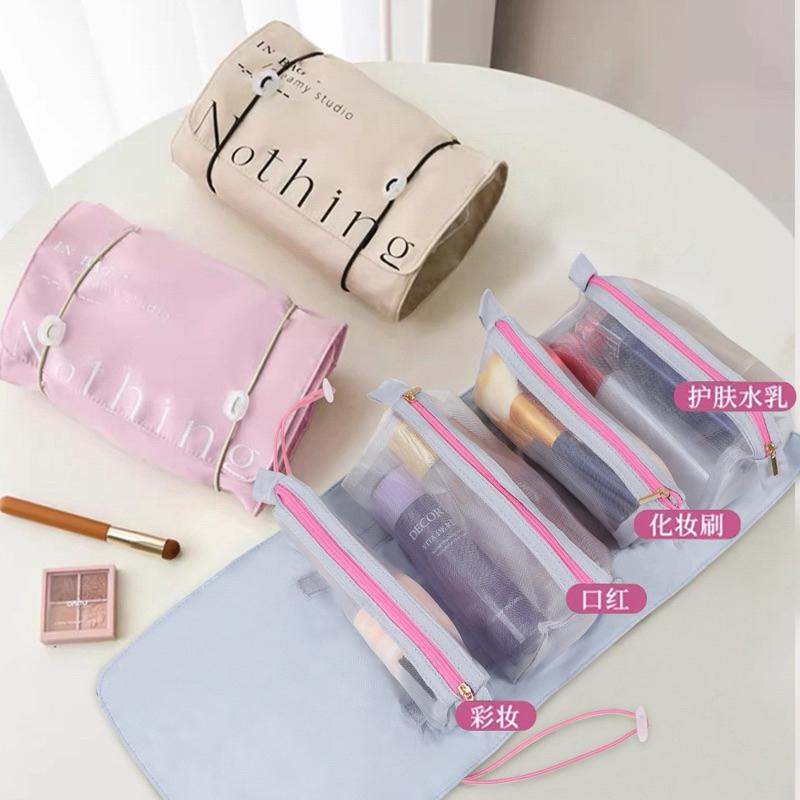 ｜𝕎𝕚𝕟𝕟𝕚𝕖溫妮｜台灣出貨 大容量化妝包 旅行化妝包 外出化妝包 化妝品收納-細節圖2