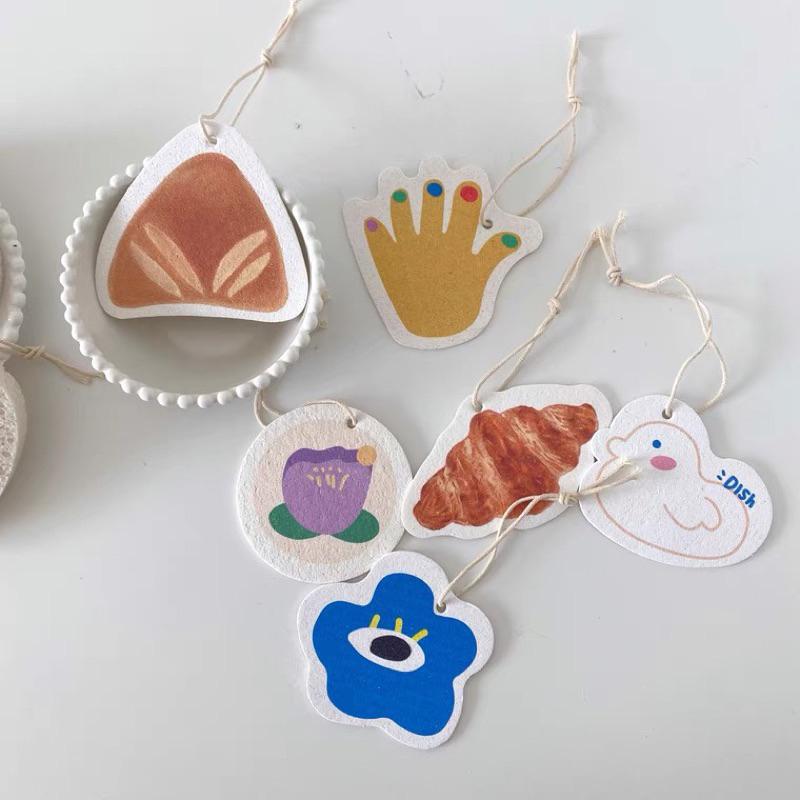 ｜𝕎𝕚𝕟𝕟𝕚𝕖溫妮｜台灣出貨 ins韓國風菜瓜布 遇水膨脹✨韓國壓縮洗碗巾 可愛卡通菜瓜布 吸水海綿 洗碗布-細節圖2