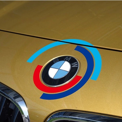 BMW LOGO裝飾貼紙 車貼 拉花貼 車標改裝 G20 X3 X4 X5 X6 通用款沂軒精品 A0691-細節圖2