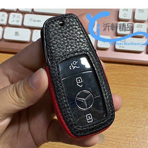 Benz 真皮鑰匙套 鑰匙包 w210 w176 w204 w205 gla w211 glc 沂軒精品 A0667-細節圖5