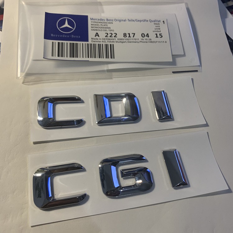 BENZ CGI CDI 車尾標 金屬標 貼標 尾標 B200 C200 C220 E220 E250 A0080-3