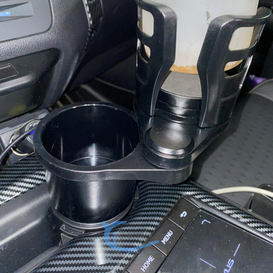 【現貨 旋轉雙層】車用杯架 汽車杯架 汽車杯架飲料架 車用杯架置物 A0735 沂軒精品-細節圖5