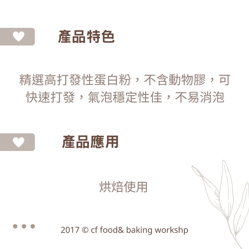 【台灣巧婦】愛可米 義大利蛋白霜粉｜可製薑餅屋糖霜／牛軋糖用蛋白粉・200g／1kg-細節圖2