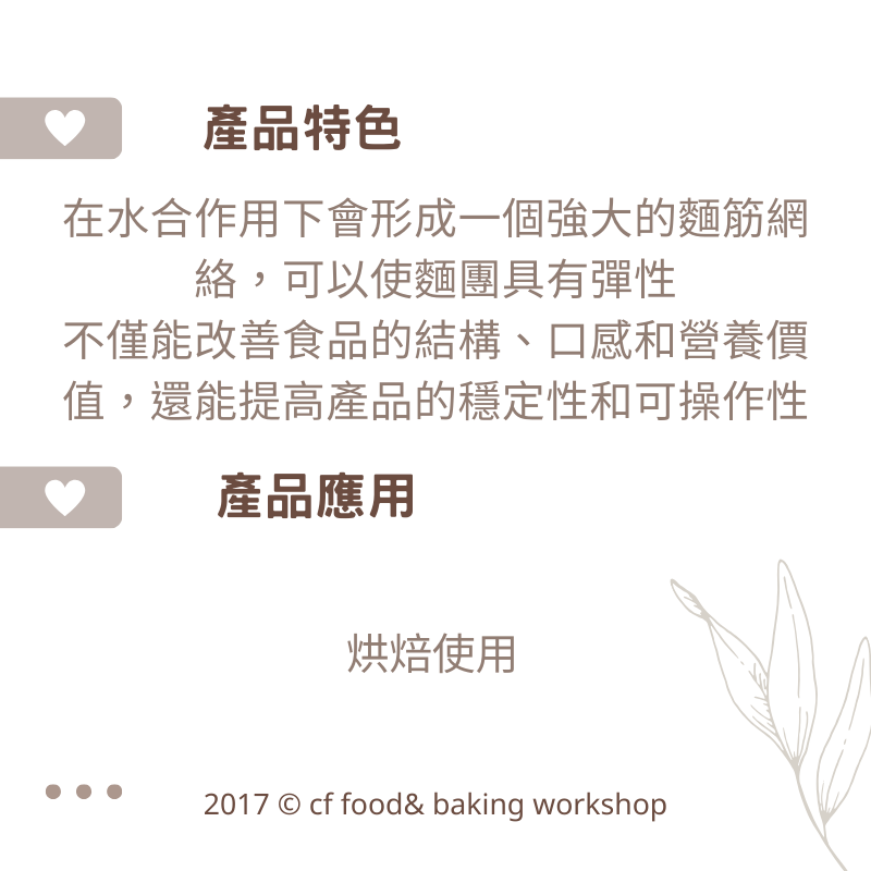 【台灣巧婦】小麥蛋白（活性麵筋粉／非基改）｜強筋粉・高筋麵包／素食料理適用・500g-細節圖2