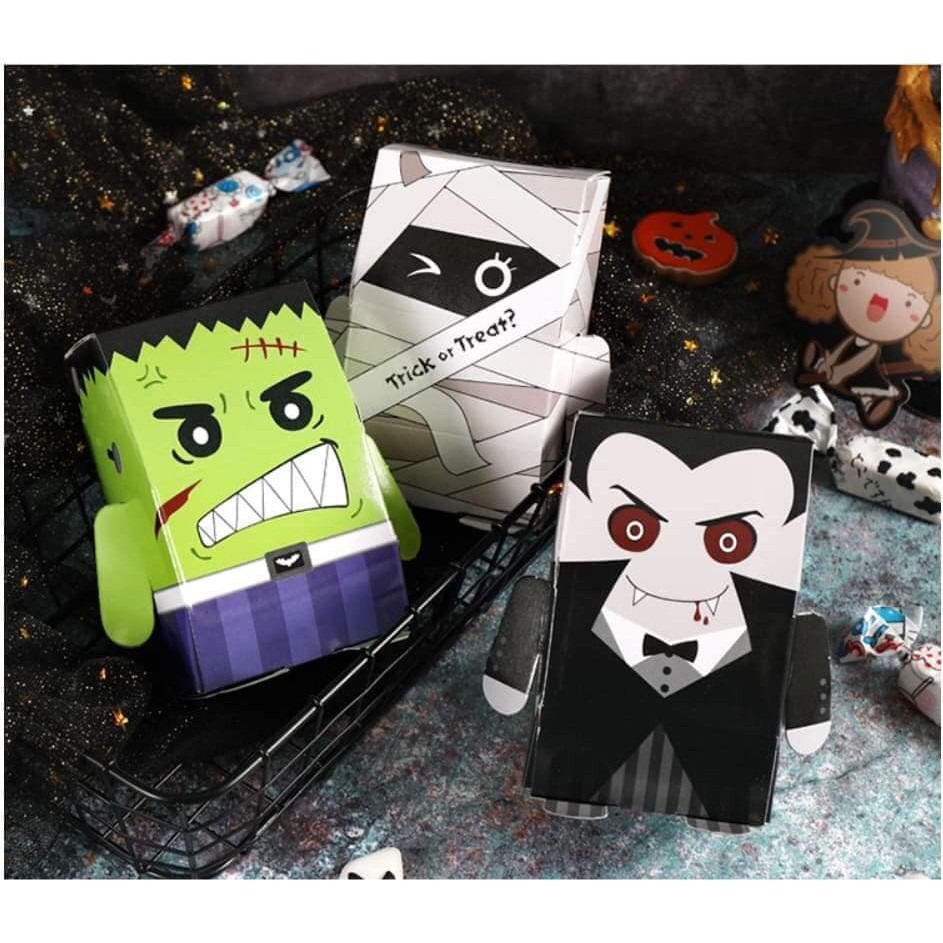 【台灣巧婦】萬聖節萬用禮物盒｜糖果／餅乾通用・現貨供應・HALLOWEEN 節慶包裝盒-細節圖2