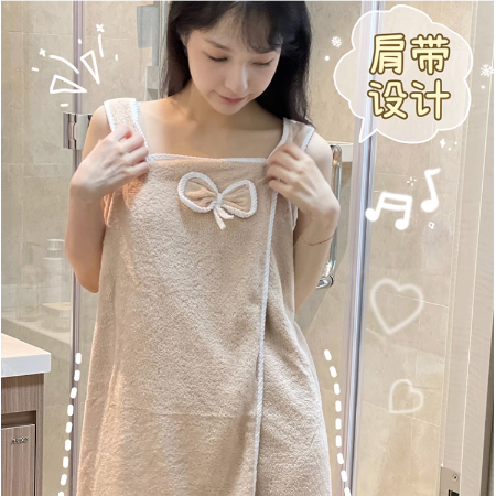 小紅書爆款🍒可可愛愛蝴蝶結少女心速乾吊帶浴裙💦💦-細節圖6