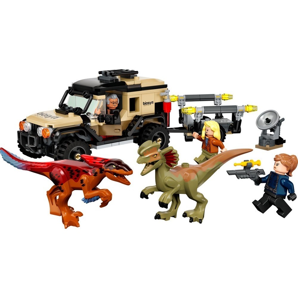 (全新未拆)LEGO 76951 Pyroraptor & Dilophosaurus Transport-細節圖3