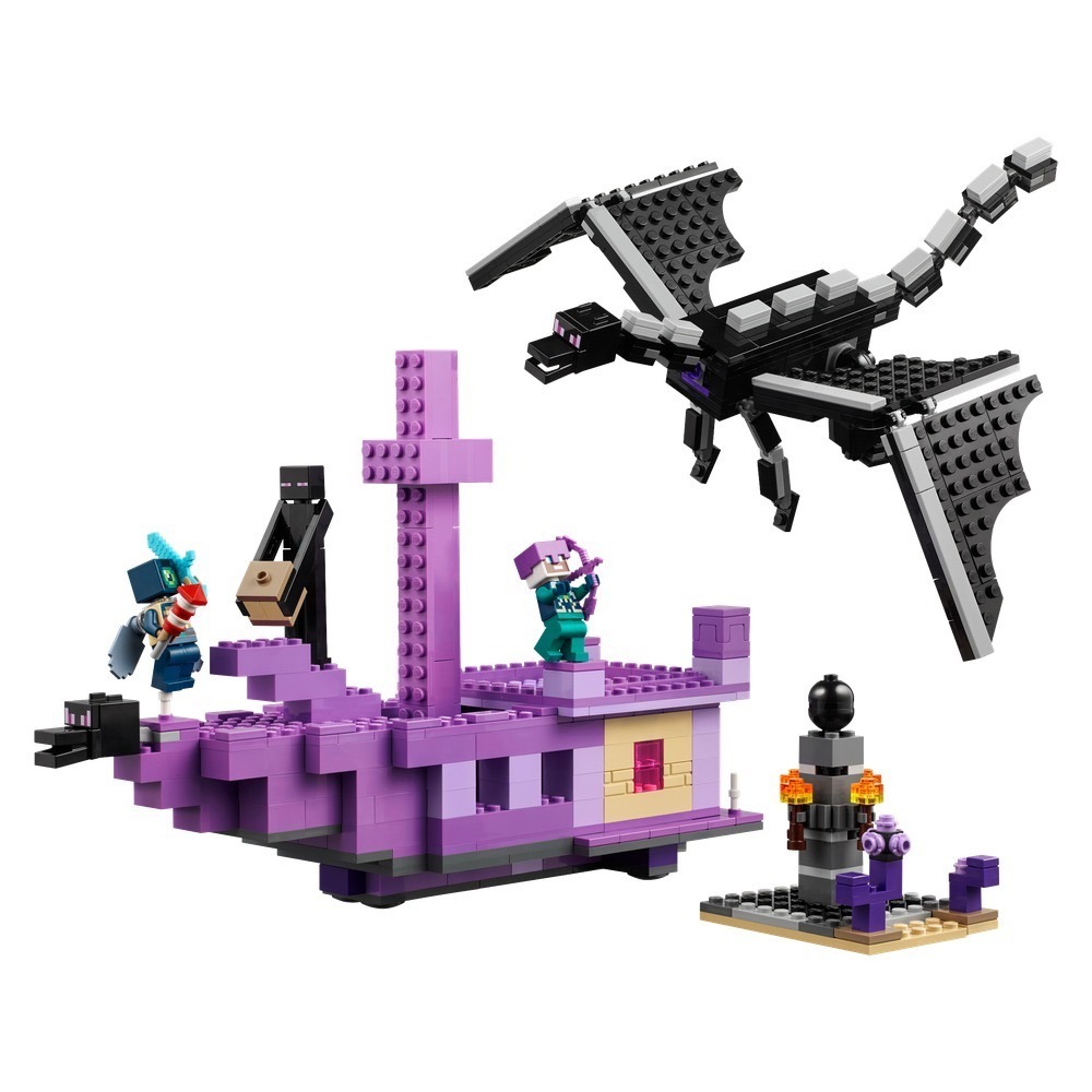 [全新未拆]LEGO 21264 The Ender Dragon and End Ship-細節圖3