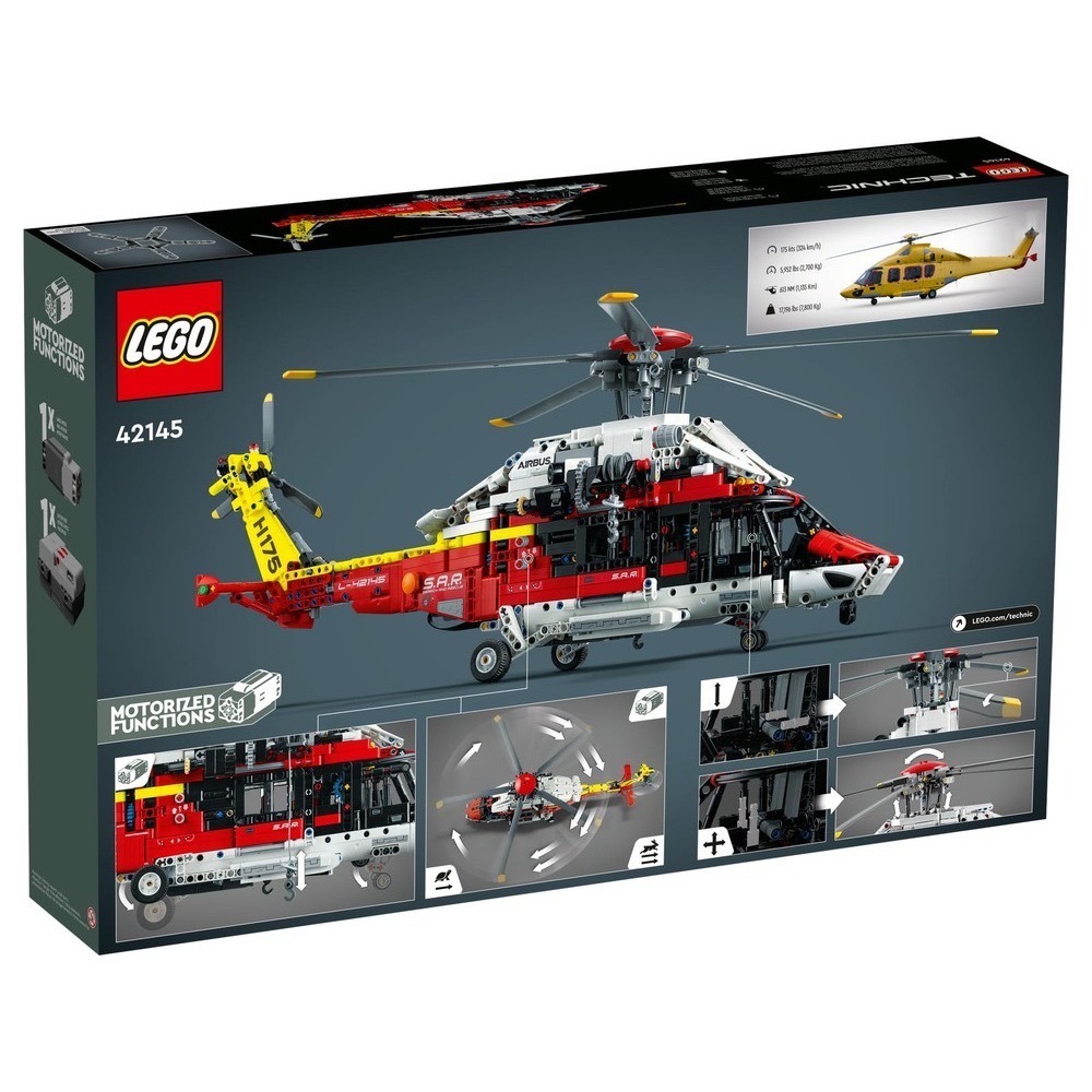 [免運][全新未拆]LEGO 42145 Airbus H175 Rescue Helicopter-細節圖2