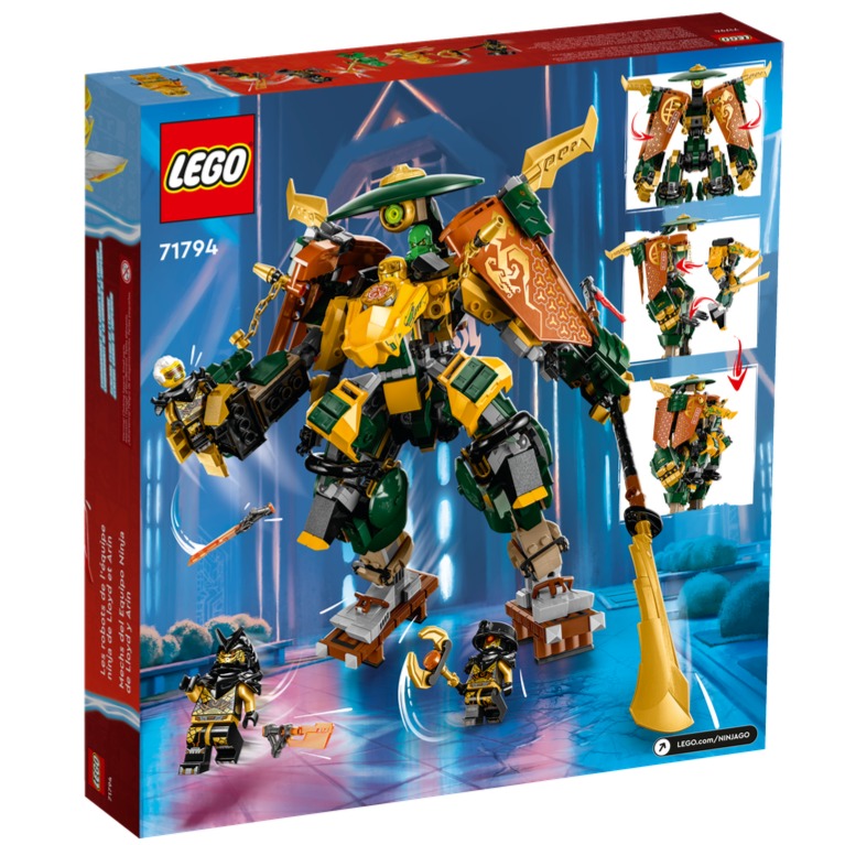 [全新未拆]LEGO 71794 Lloyd and Arin＇s Ninja Team Mechs-細節圖2
