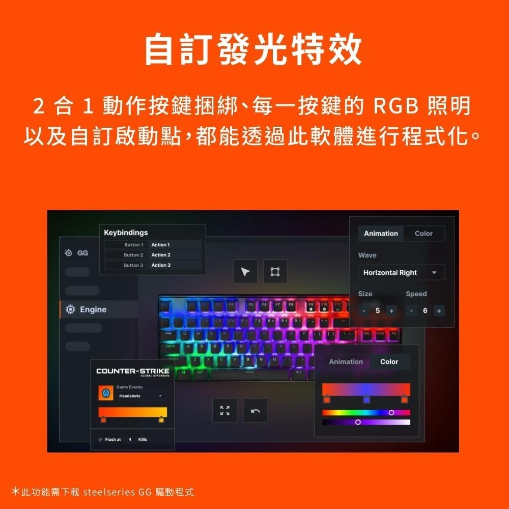 SteelSeries賽睿Apex Pro TKL 無線電競鍵盤-英文(2023) 64865-細節圖7