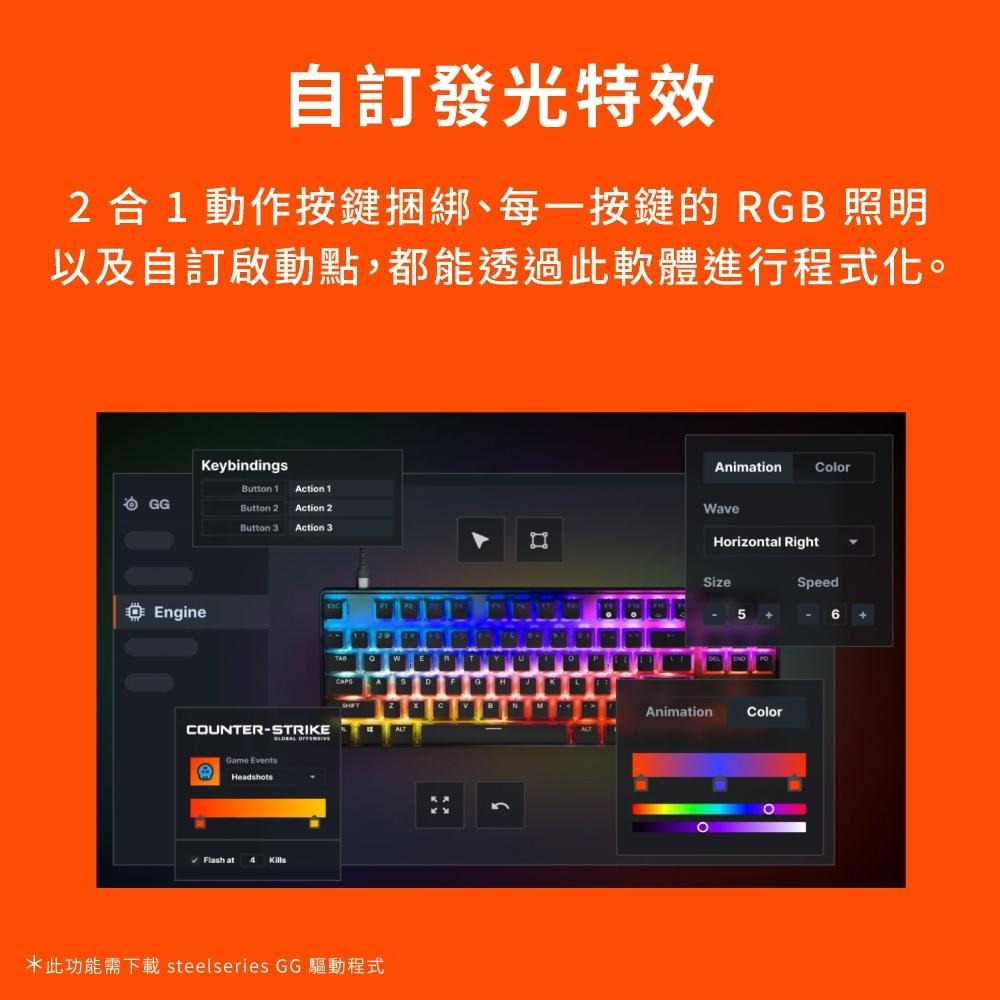 SteelSeries賽睿Apex Pro TKL有線電競鍵盤-英文(2023) 64856-細節圖8