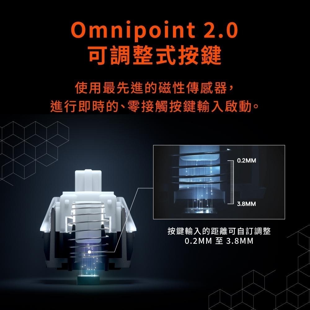 SteelSeries賽睿Apex Pro Mini有線電競鍵盤-英文 64820-細節圖4