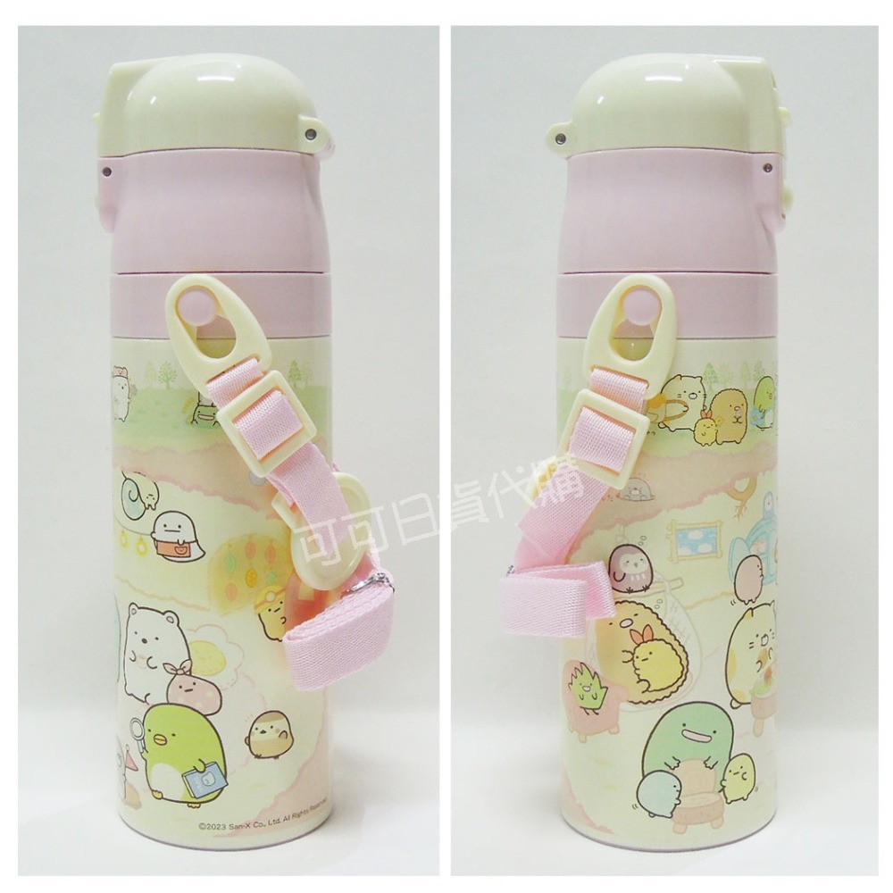 【可可日貨】新品❤️日本 skater 超輕量 不鏽鋼 直飲式 保冷瓶 ( 角落小夥伴) 470ML SDC4 角落生物-細節圖2